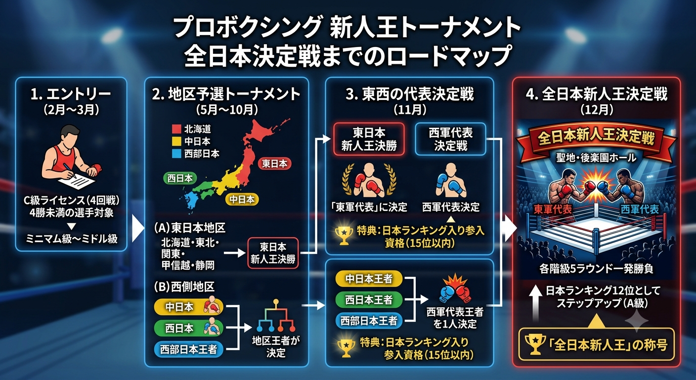 新人王トーナメントのロードマップ