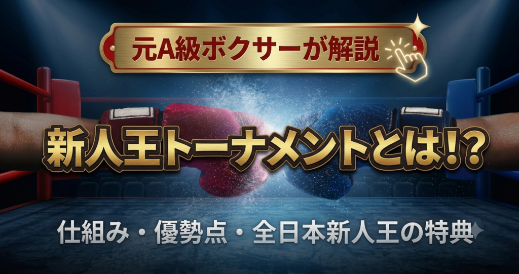 新人王トーナメントとは？仕組み・優勢点・全日本新人王の特典を元A級ボクサーが解説